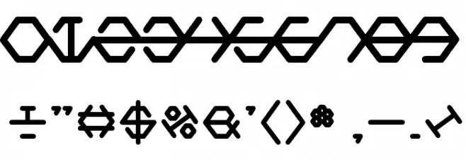 POLYGON STAR Font OTHER CHARS