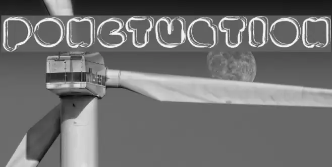 PONCTUATION Font examples