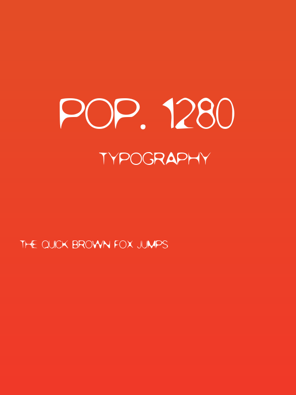 POP. 1280 Poster