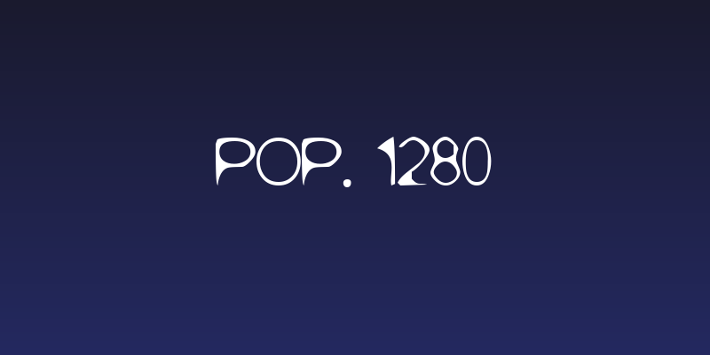 POP. 1280 Social Header