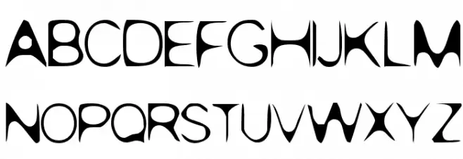 POP. 1280 Font LOWERCASE