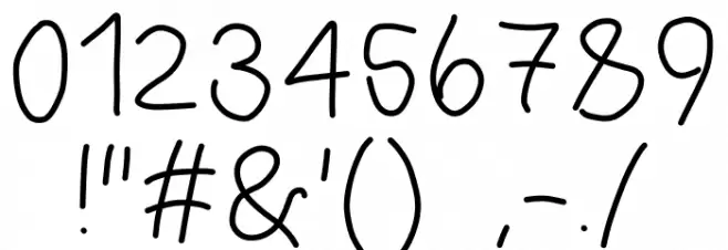 POP! Font OTHER CHARS