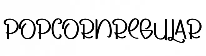 POPCORNRegular  تنزيل الخطوط