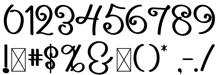 POPCORNRegular Font OTHER CHARS