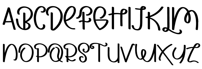 POPCORNRegular Font LOWERCASE