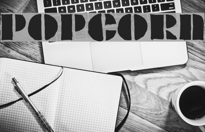 POPCORN Font examples