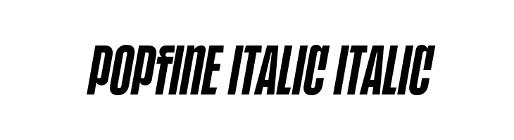 POPFINE Italic Italic  नि: शुल्क फ़ॉन्ट्स डाउनलोड