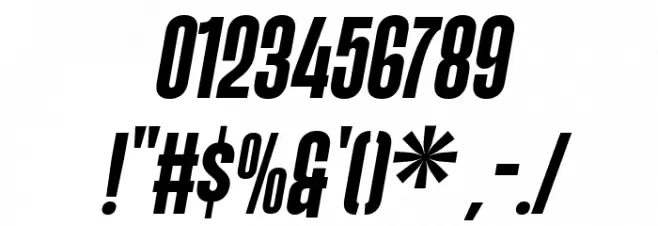 POPFINE Italic Italic Font OTHER CHARS