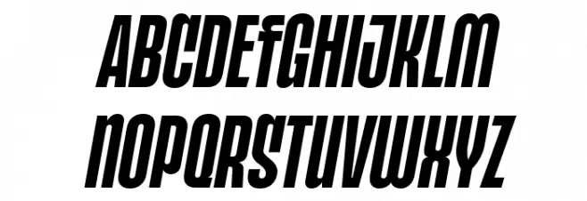 POPFINE Italic Italic 字体 大写