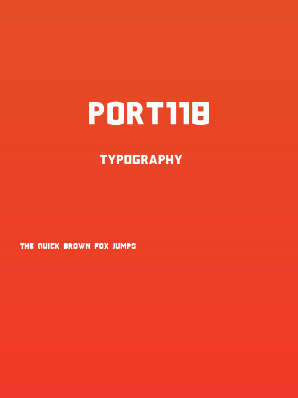 PORT118 Poster