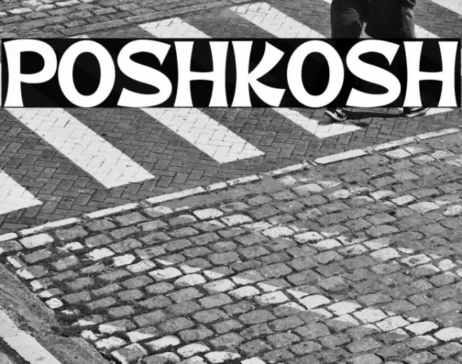POSHKOSH Font examples