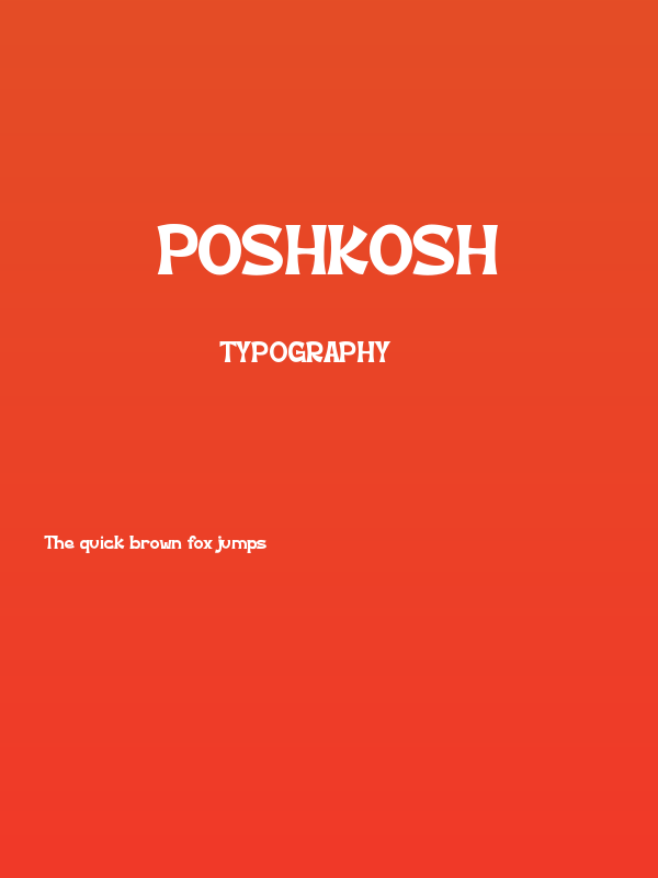 POSHKOSH Poster
