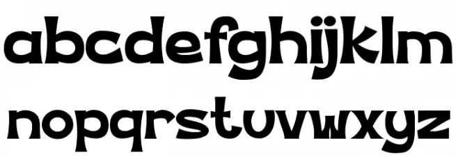 POSHKOSH Font Litere mici