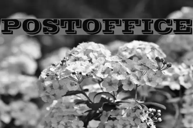 POSTOFFICE Schriftart examples