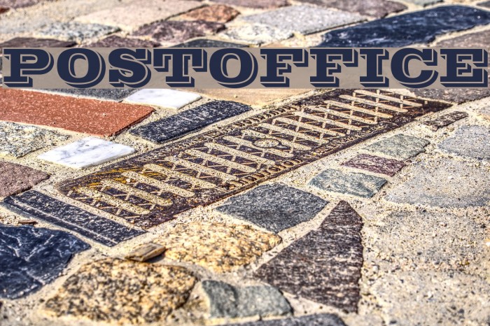 POSTOFFICE Font examples