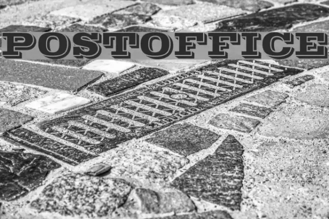 POSTOFFICE Schriftart examples