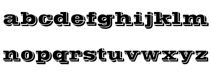 POSTOFFICE Font LOWERCASE