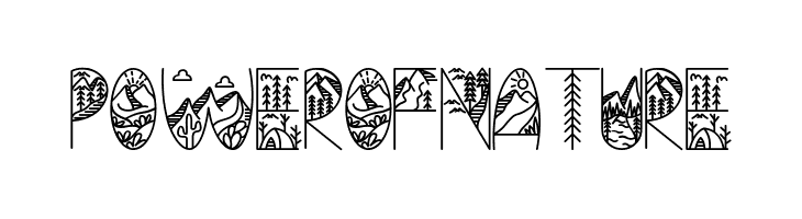 POWER OF NATURE  Frei Schriftart Herunterladen