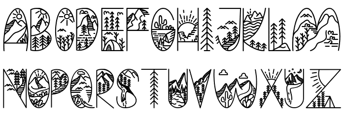 POWER OF NATURE Font LOWERCASE