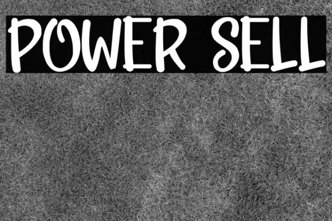 POWER SELL フォント examples