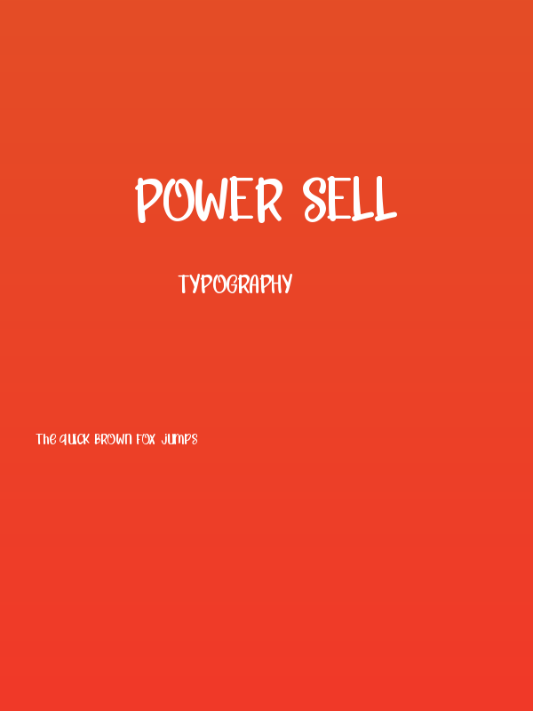 POWER SELL Poster
