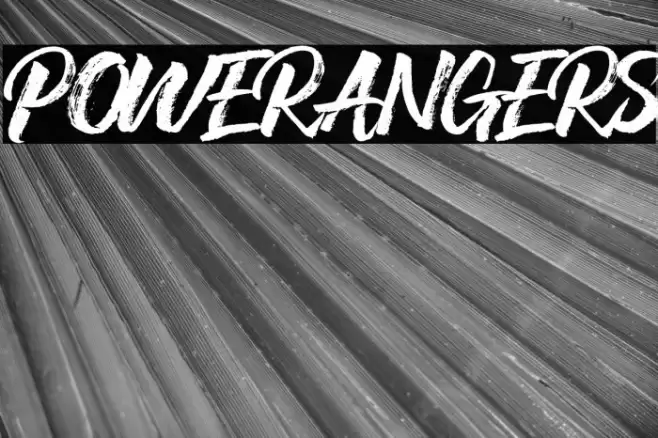 POWERANGERS フォント examples