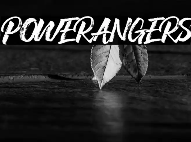POWERANGERS フォント examples