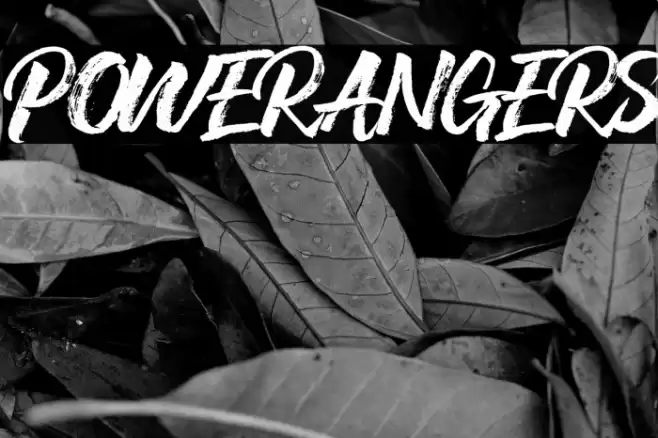 POWERANGERS フォント examples