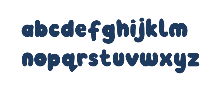 Pobble Regular Lowercase