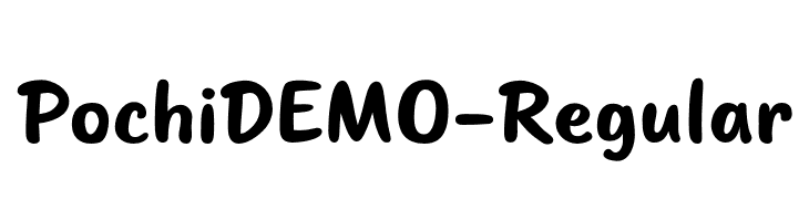 PochiDEMO-Regular  Fuentes Gratis Descargar