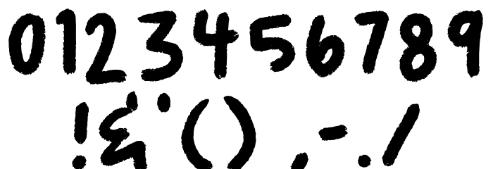 Pochirin Regular Font OTHER CHARS