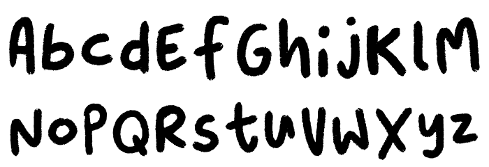 Pochirin Regular Font LOWERCASE