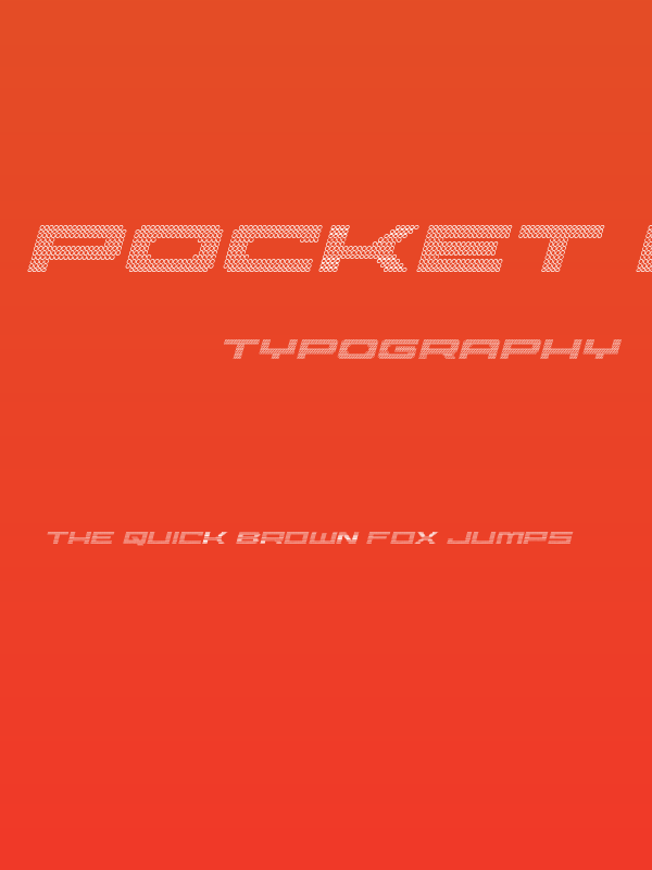 Pocket Ball 3D Italic Poster