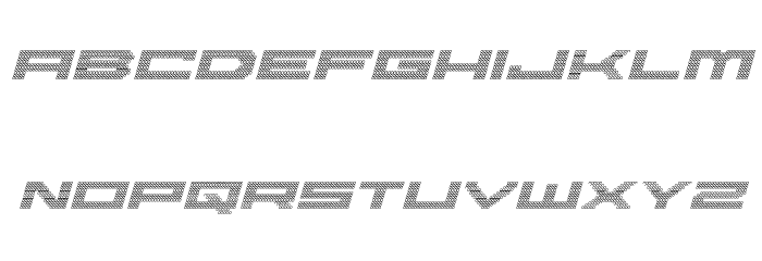 Pocket Ball 3D Italic Font LOWERCASE