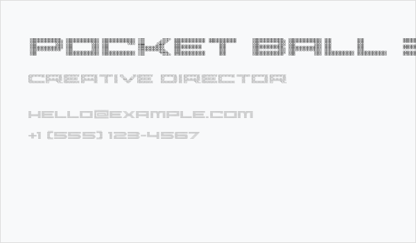 Pocket Ball 3D Business Card