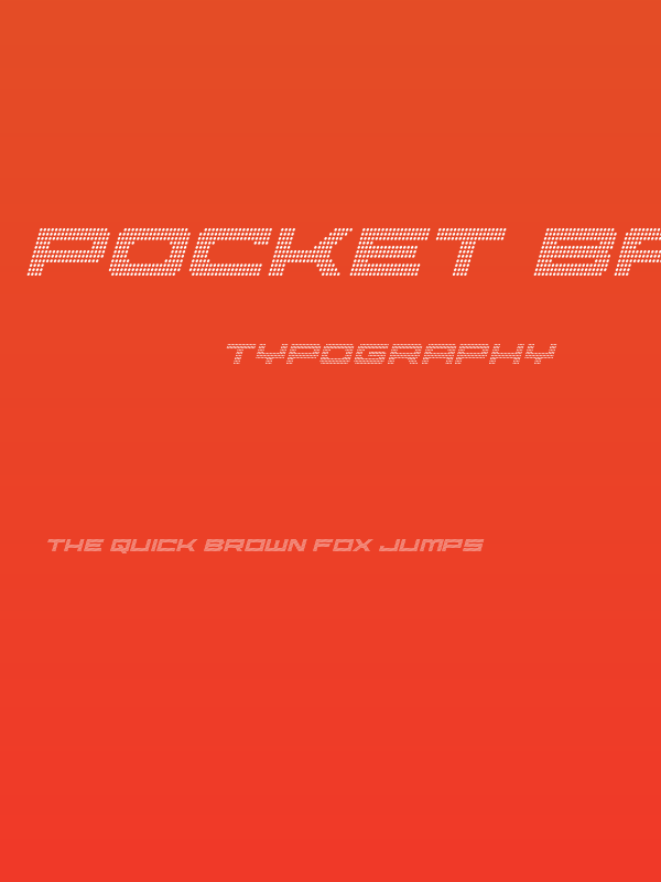 Pocket Ball Condensed Italic Poster