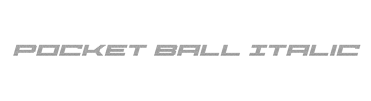 Pocket Ball Italic  font caratteri gratis