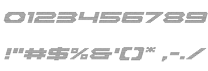 Pocket Ball Italic Font OTHER CHARS