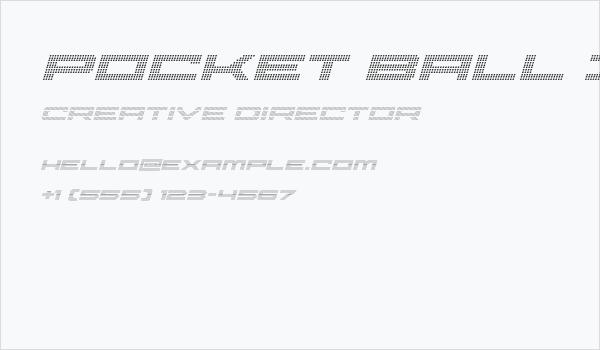 Pocket Ball Italic Business Card
