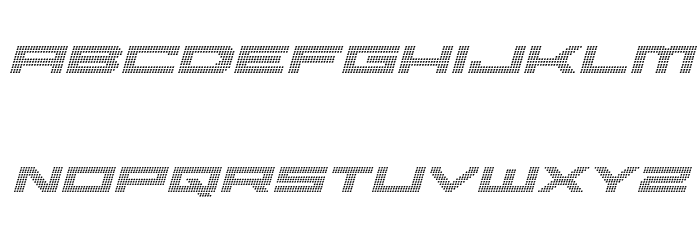 Pocket Ball Italic Font LOWERCASE