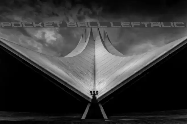 Pocket Ball Leftalic Font examples