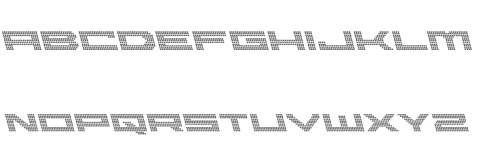 Pocket Ball Leftalic Font LOWERCASE