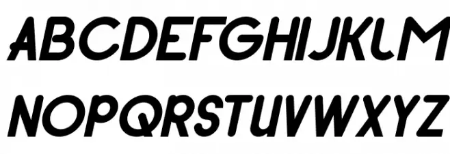 Pocket Bold Italic フォント 大文字