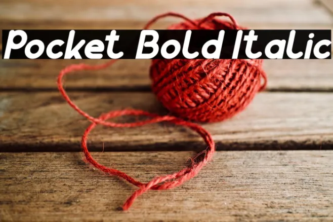 Pocket Bold Italic Example 3