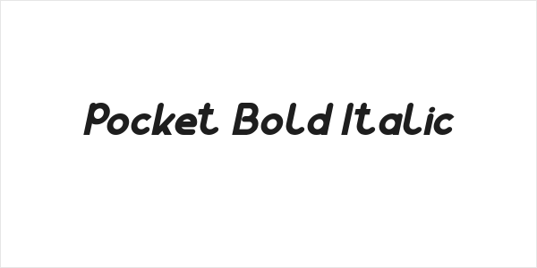 Pocket Bold Italic Logo