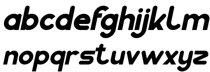 Pocket Bold Italic Font LOWERCASE