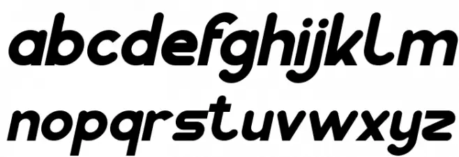 Pocket Bold Italic फ़ॉन्ट लोअरकेस