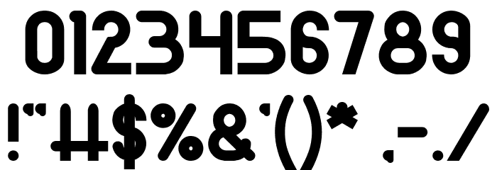 Pocket Bold Font OTHER CHARS