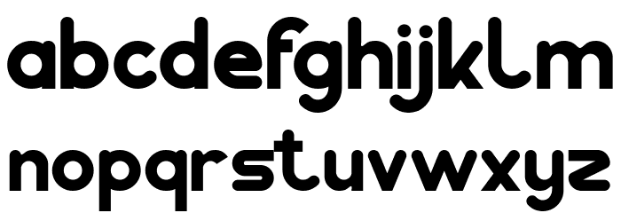 Pocket Bold Font LOWERCASE