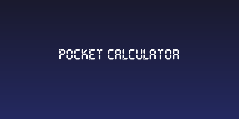 Pocket Calculator Social Header